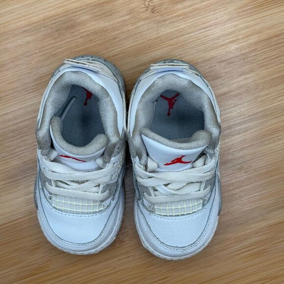 Jordan 4 Retro ‘White Oreo’ (TD) Size 5C - Picture 9 of 10